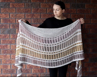 HUSH Shawl Knitting Pattern PDF