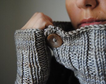 TRIVIUM Knitting Pattern PDF 3 piece hat/cowl/fingerless glove set