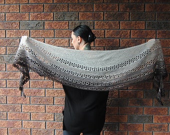 VEILED Shawl Knitting Pattern PDF