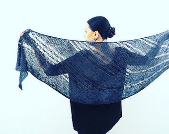 BOLINE Knitting Pattern Shawl