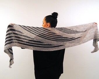 CONTINUA Knitting Pattern PDF Fingering Weight Shawl