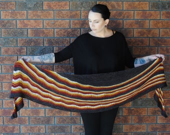 CRACKLE Shawl Knitting Pattern PDF