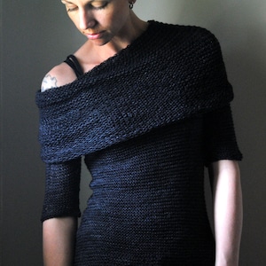 OBSIDIAN Sweater Knitting Pattern PDF image 1