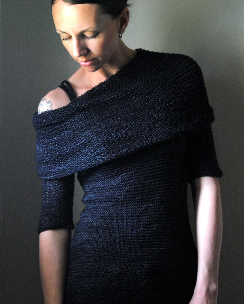 OBSIDIAN Sweater Knitting Pattern PDF image 1