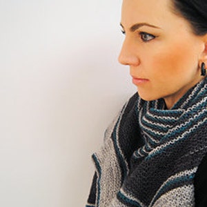 ABAIA Knitting Pattern PDF Fingering Weight Shawl image 2