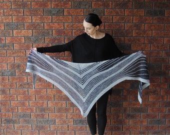 SHARD shawl knitting pattern PDF