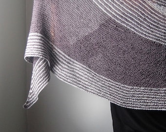 DISSENT Knitting Pattern PDF Fingering Weight Shawl