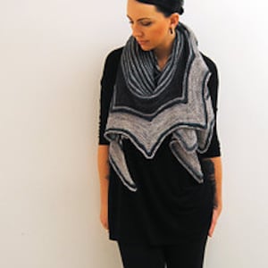 ABAIA Knitting Pattern PDF Fingering Weight Shawl image 1