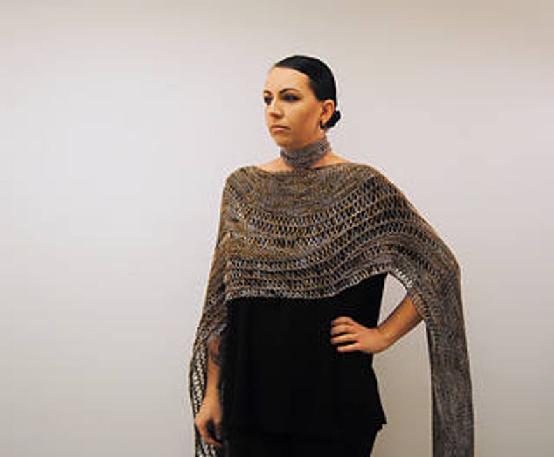 EXARCH Knitting Pattern PDF DK Weight Shawl image 3