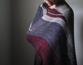 SLAIN Knitting Pattern PDF Fingering Weight Shawl