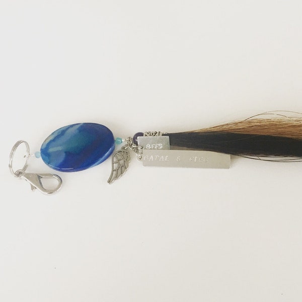 Multi Horse Hair Key Chain - Made from your horse's hair