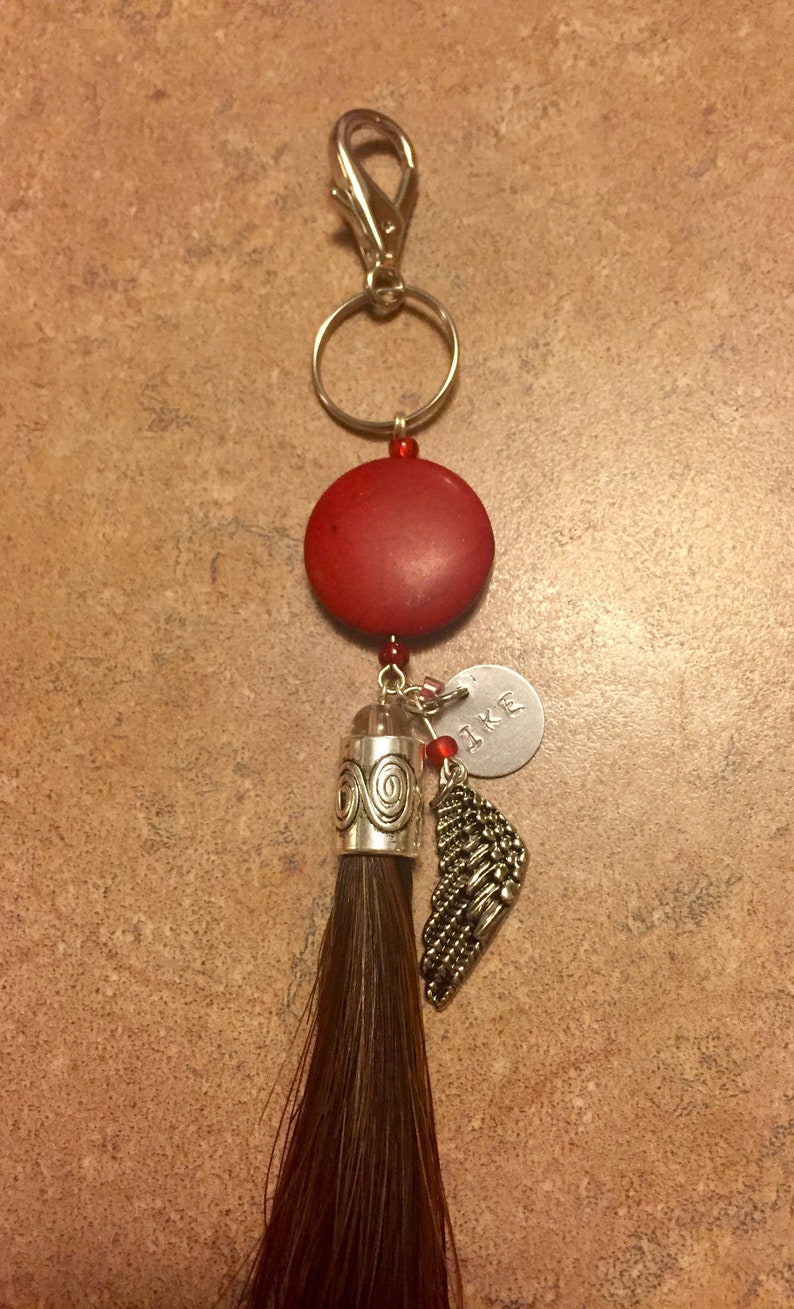 Horse hair key chains made from your horse's hair Etsy