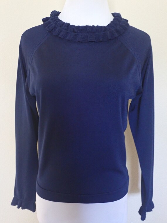 60s 1960s Vintage Catalina Navy Acrylic Pullover … - image 3