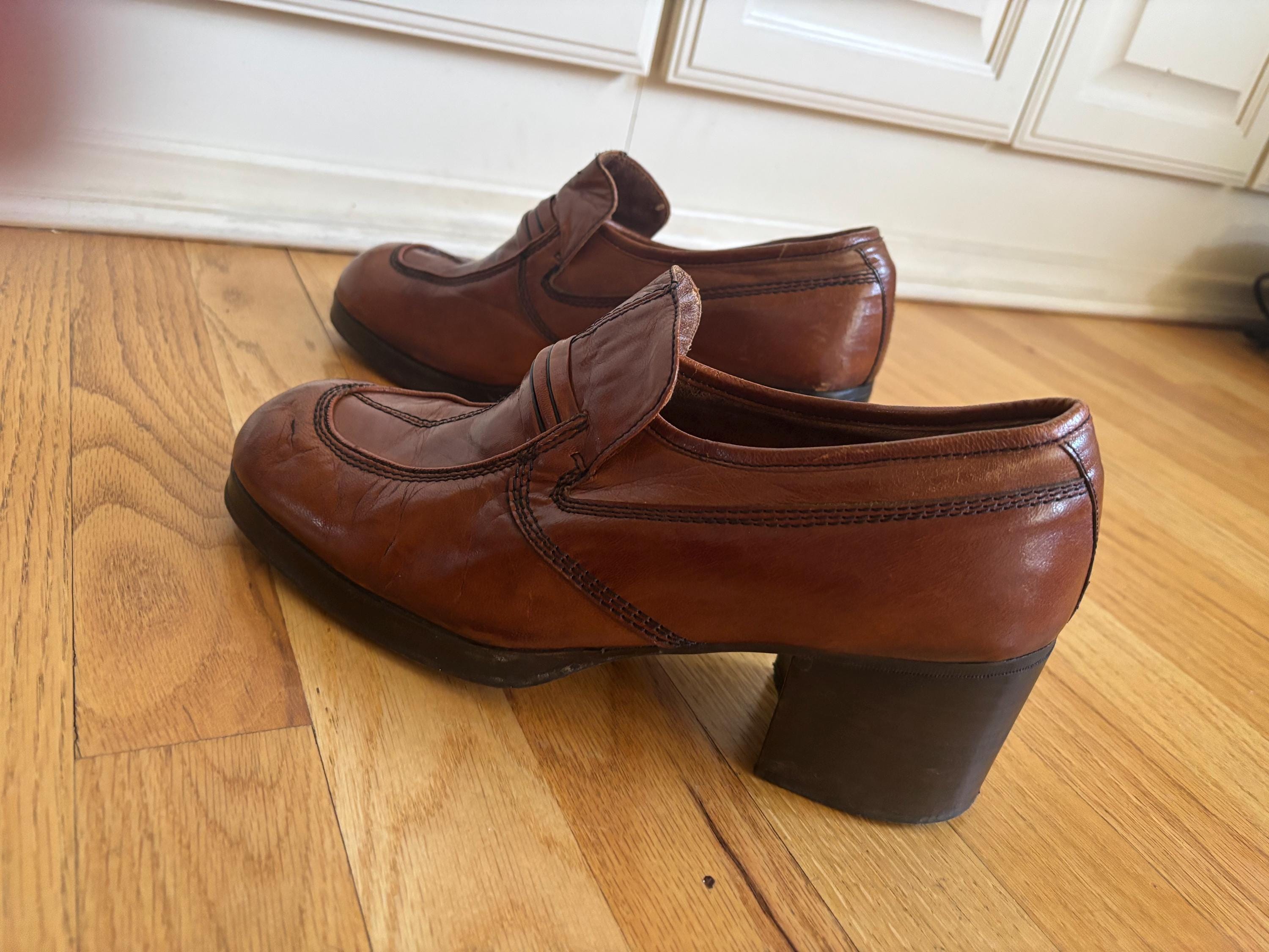 70s Slip on Shoes - Etsy