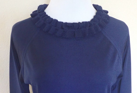60s 1960s Vintage Catalina Navy Acrylic Pullover … - image 1