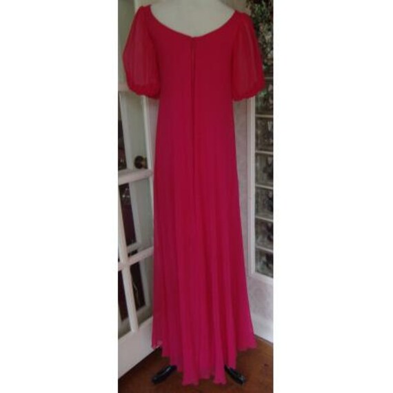 Vintage 1960s 60s 1970s 70s Bright Pink Crystal P… - image 5