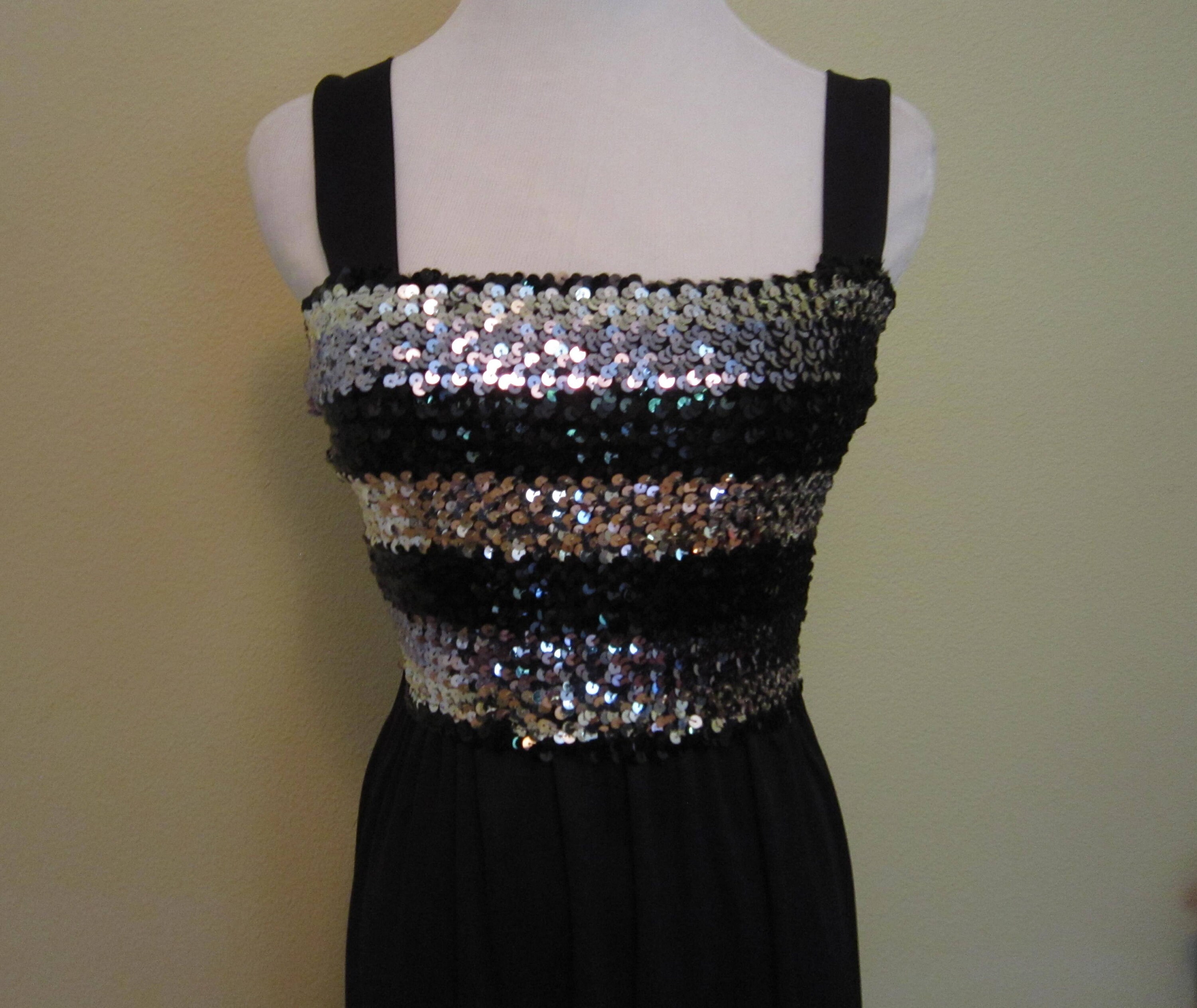 silver tube top dress
