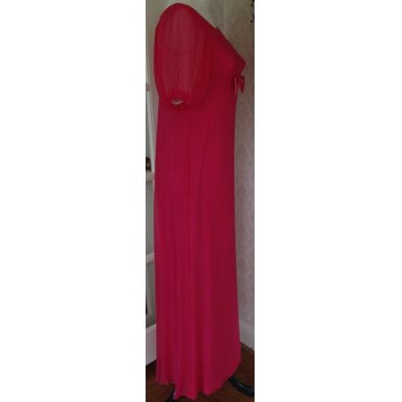 Vintage 1960s 60s 1970s 70s Bright Pink Crystal P… - image 4