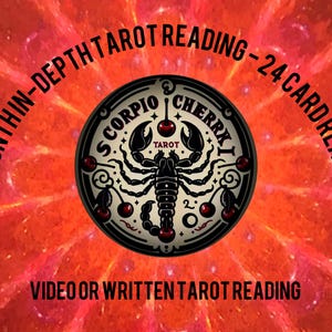 Lectura de Tarot a 12 meses en profundidad / Pronóstico de 24 cartas para el próximo año - Escrito