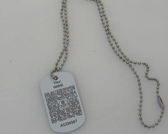 Park Run QR Dog tag