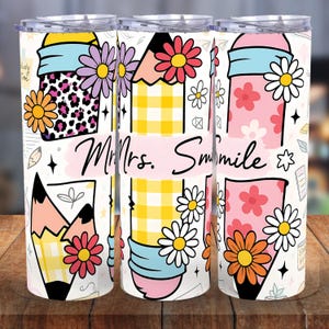 Personalized Teacher Gift, Teacher 20oz Tumbler Gift for Teacher, Custom Teacher Name Gift, Teacher Appreciation Gift, Back To School PNG