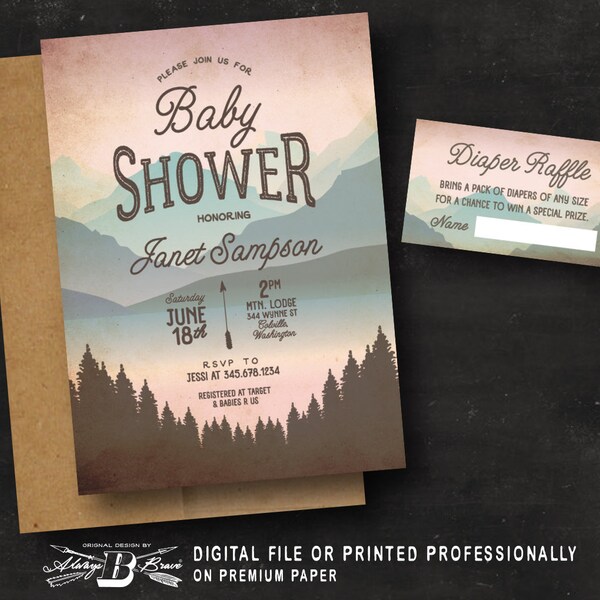 Mountain Baby Shower - Etsy