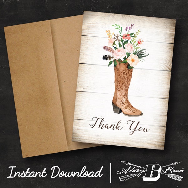 Western Thank You - Etsy