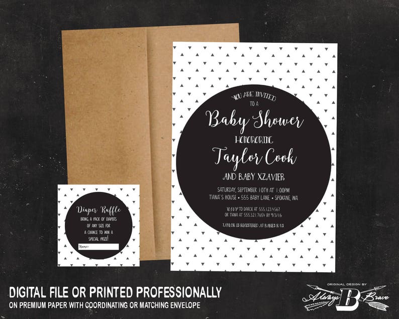 pre printed baby shower invitations