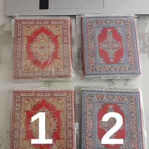 Turkish Kilim TEA COFFEE Coaster,Set of 6 Coasters,Turkish Carpet Coaster,Mediterranean Persian,Housewarming gift,Home Decor,Teacher gift