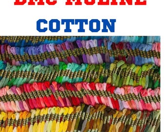DMC 500 Colors Embroidery Floss Set, Genuine DMC Mouline Complete Set,Stranded Cotton Thread, Mouline Embroidery Thread,cotton yarn,gift dmc