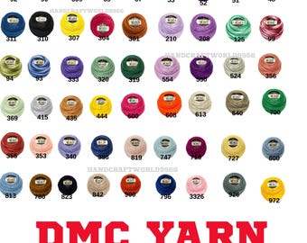 DMC Perle Baumwollfaden, Größe no:,8, mercerisierte Häkelgarn