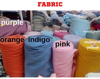 Waffle Pique 100% Cotton Fabric, OEKO-TEX Certified