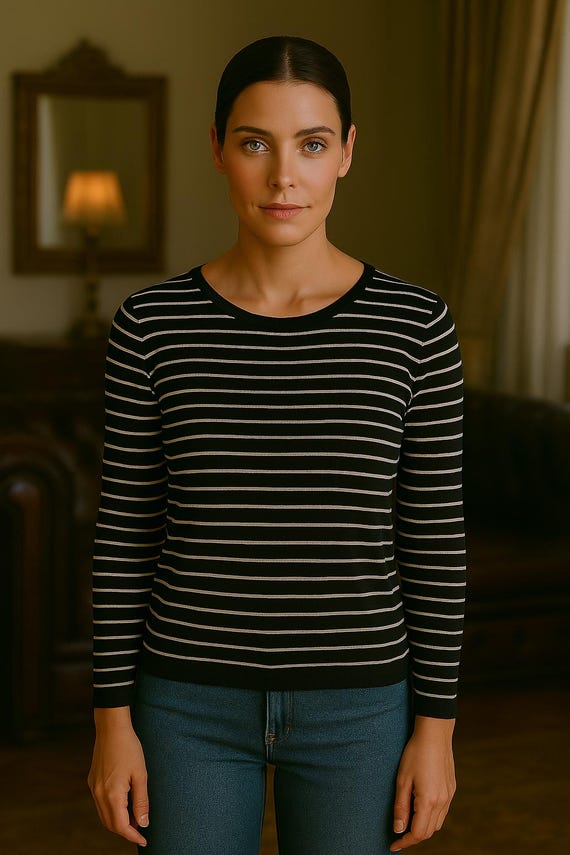 Massimo Dutti Gestreifter Strickpullover: Italienische Wolle