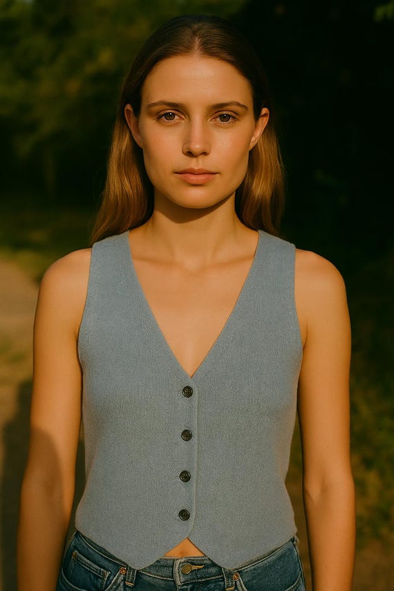 Vintage Zadig Voltaire 100 Cashmere Vest 90s Minimalist Luxury Sleeveless Button Up Knitwear Powder Blue Soft Woolcore Layering Top