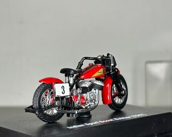 Maquette Moto Indian Vintage 1:6 En Alliage – Modèle Collection Avec Effets Son Et Lumière, Cadeau Déco Pour Passionnés De Motos