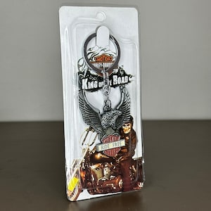 Harley Davidson Logo Metal Keychain | Heavy Duty Motorcycle Keyring | Biker Gift | Original HD Collectible | Stylish & Durable