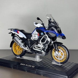 BMW R 1250 GS 1:12 Diecast Motorcycle | Touring & Enduro Bike | Licensed Model | Miniature Collectible | Gift for Bikers