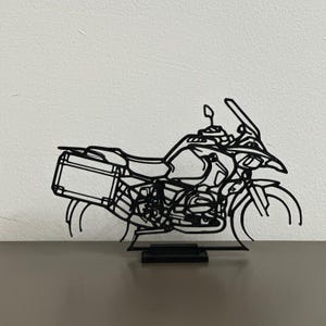 BMW GS Motorcycle 3D Printed Figure – ADV Desk or Wall Art for Adventure Riders