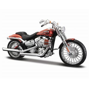 Harley CVO Breakout 2014 Diecast Motorcycle | 1:12 Scale Orange Flame Collector Model
