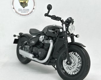 Triumph Bonneville Bobber 1:12 Diecast Motorcycle Model – Triumph Licensed Metal Miniature