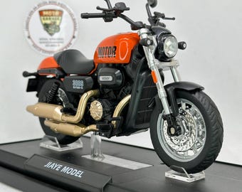 QJ Motor Shan 300 S Orange 1:12 Diecast Motorcycle – Light & Sound Metal Model
