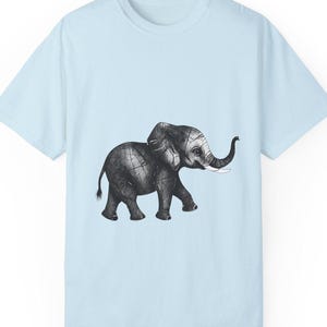 Cute Elephant T-Shirt Comfort Colors 1717 | Minimalist Animal Graphic Tee | Boho Safari Shirt | Elephant Lover Gift | Ethical Graphic Shirt