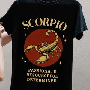 Vintage Scorpio Zodiac T-Shirt: Astrology Gift