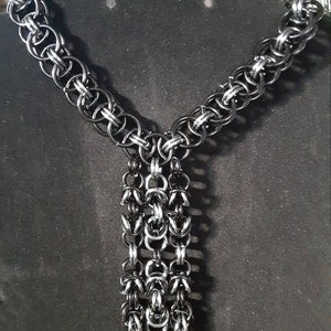 Black & Silver Layered Necklace
