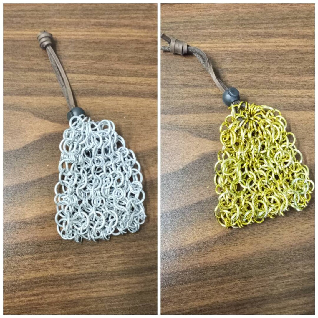 Metal Chainmail Draw Closure Pouch/ D& D Dice Bag - Etsy
