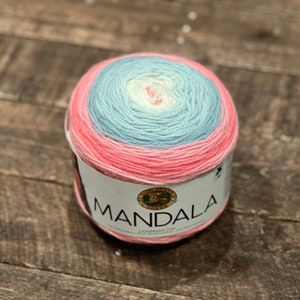 Lion Brand Mandala Yarn Cakes 590yd Gnome Mermaid Sprite Sirens You Pick Unicorn