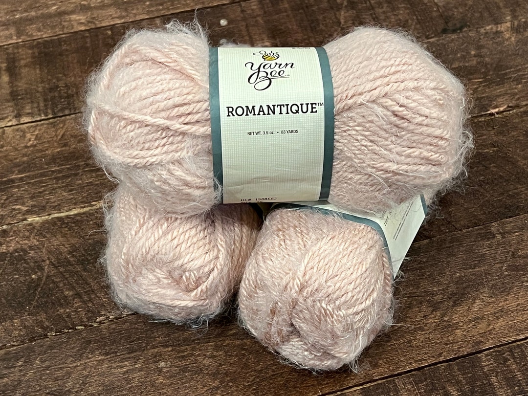 3 Skeins of Yarn Bee Romantique Yarn in Warm Blush discontinued Etsy