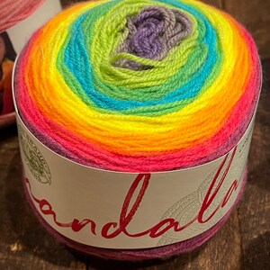 Lion Brand Mandala Yarn Cakes 590yd Gnome Mermaid Sprite Sirens You Pick Gnome