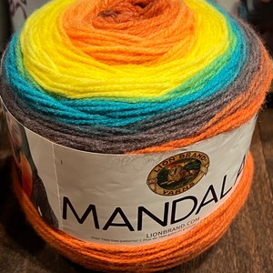 Lion Brand Mandala Yarn Cakes 590yd Gnome Mermaid Sprite Sirens You Pick Thunderbird