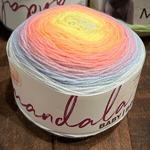 Lion Brand Mandala Yarn Cakes 590yd Gnome Mermaid Sprite Sirens You Pick Acre Woods